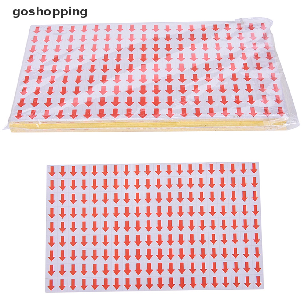 Bộ 10800 Miếng Dán Hình Mũi Tên Màu Đỏ 10x12mm Dùng Đánh Dấu Sương Mù Chuyên Dụng
