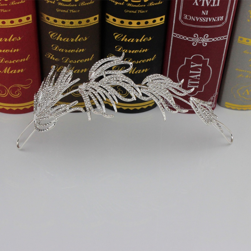 Mới Vương Miện Cài Tóc Đính Đá Lấp Lánh Sang Trọng Cho Cô Dâu