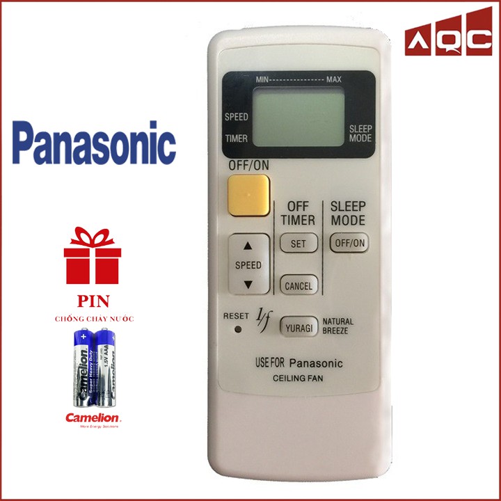 Remote điều khiển quạt trần PANASONIC 5 cánh