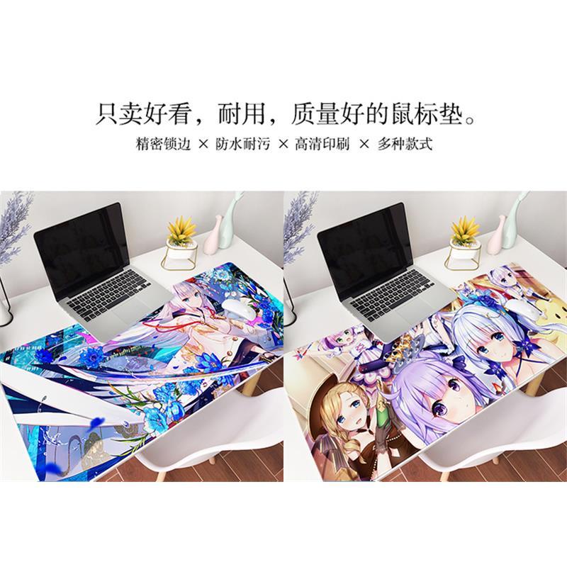 Miếng Lót Chuột Và Bàn Phím Chống Trượt In Hình Cây Cối Dành Cho bilibili azur lane