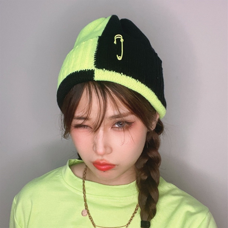 Xiangbao Mũ beanie Trùm Đầu Dệt Kim Màu Sắc Retro Phù Hợp Với Môi Trường Trang Trí Bảo Vệ Tai Khi Đi Tuyết