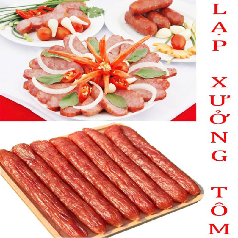 Lạp xưởng mai quế lộ Lương Trân ( đặc sản Sóc Trăng) 500g trứng muối , tôm , khô | BigBuy360 - bigbuy360.vn