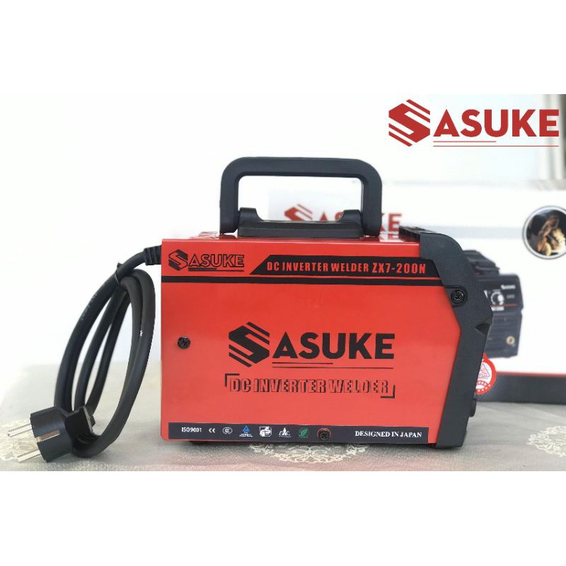 Máy hàn điện tử Inverter mini Sasuke - Thợ và gia đình - ZX7 200N - Hàn Được Điện Yếu