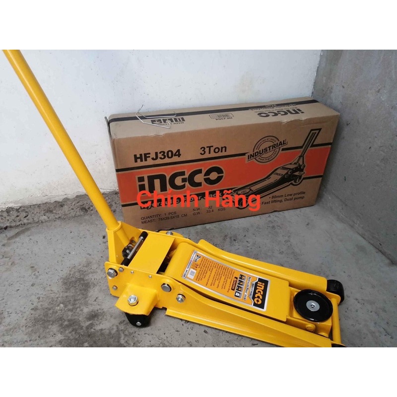 INGCO Đội cá sấu 3 tấn (nâng nhanh) HFJ304  (Cam kết Chính Hãng 100%)