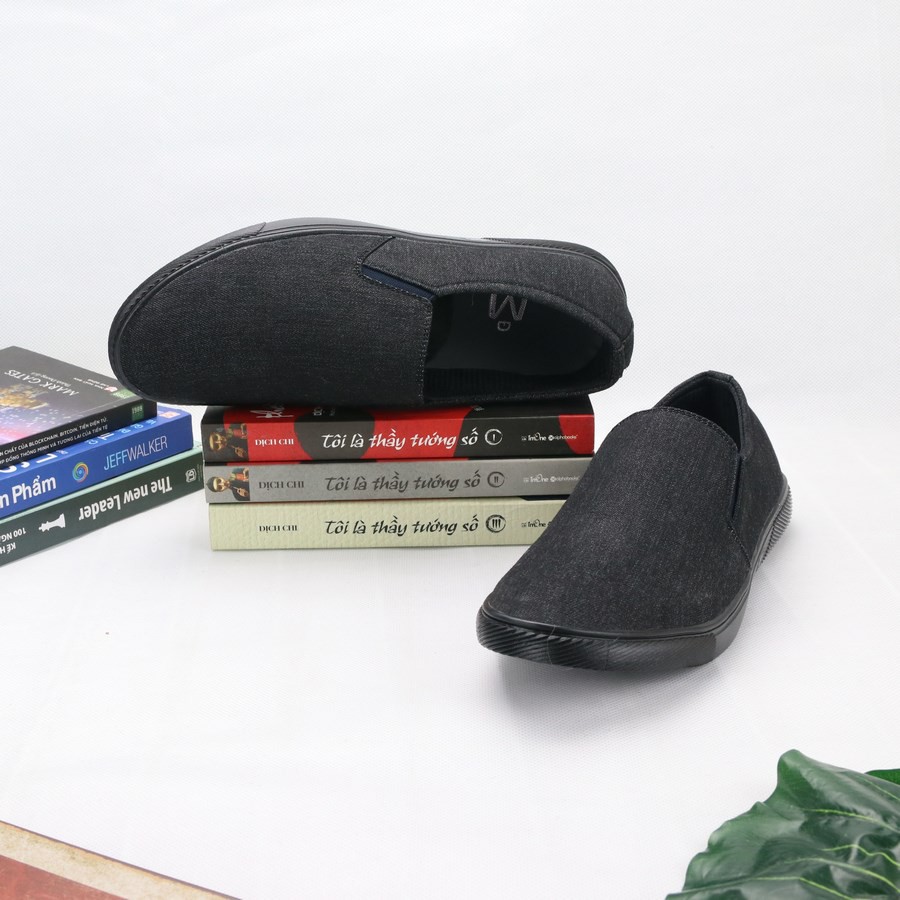 Giày lười nam đen [FREESHIP] HN212 shop Hân Nhi chuyên giày mọi nam giá rẻ | BigBuy360 - bigbuy360.vn