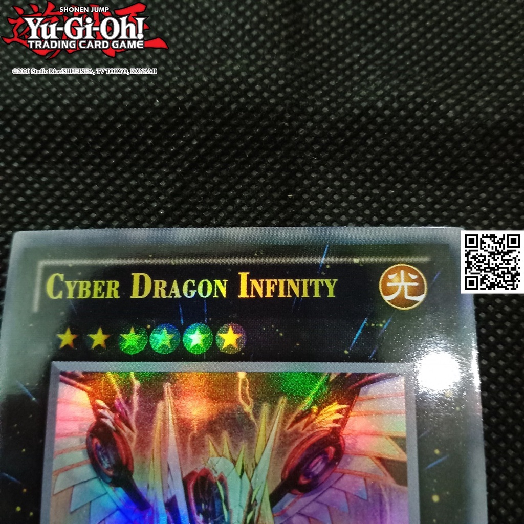 Card YugiOh Cyber Dragon Infinity có tem bạc phản quang bài hiệu ứng phản quang TẶNG Sleeves bọc bài 1458 D2 104