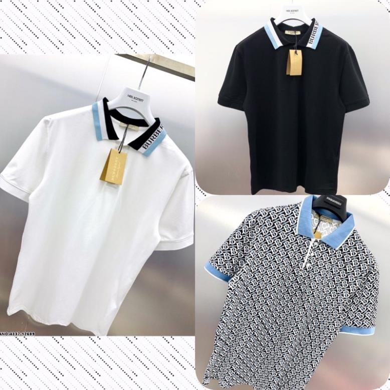 Áo Polo Nam Viền Cổ BBR Cao Cấp - Áo Nam Polo Bur Viền Xanh Logo Siêu Hot