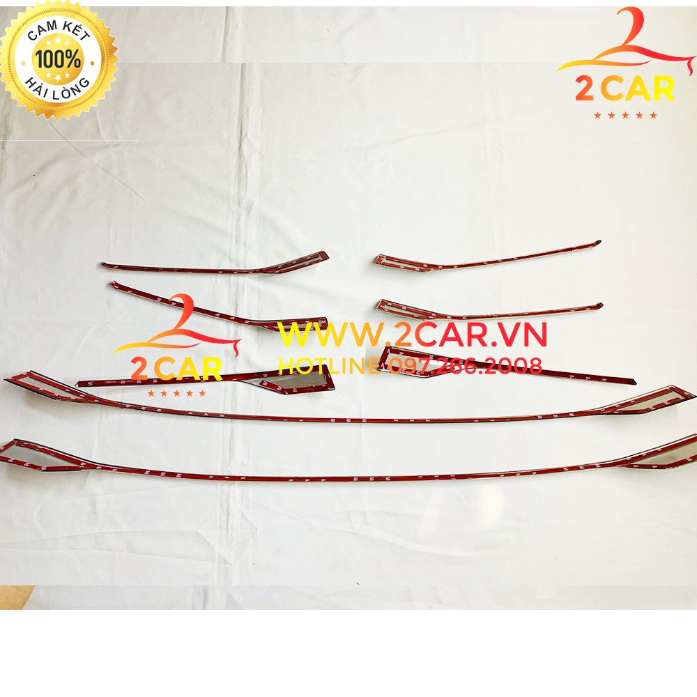 Ốp Mặt Ca lăng, calang xe Toyota Innova 2021 Chất liệu Inox cao Cấp