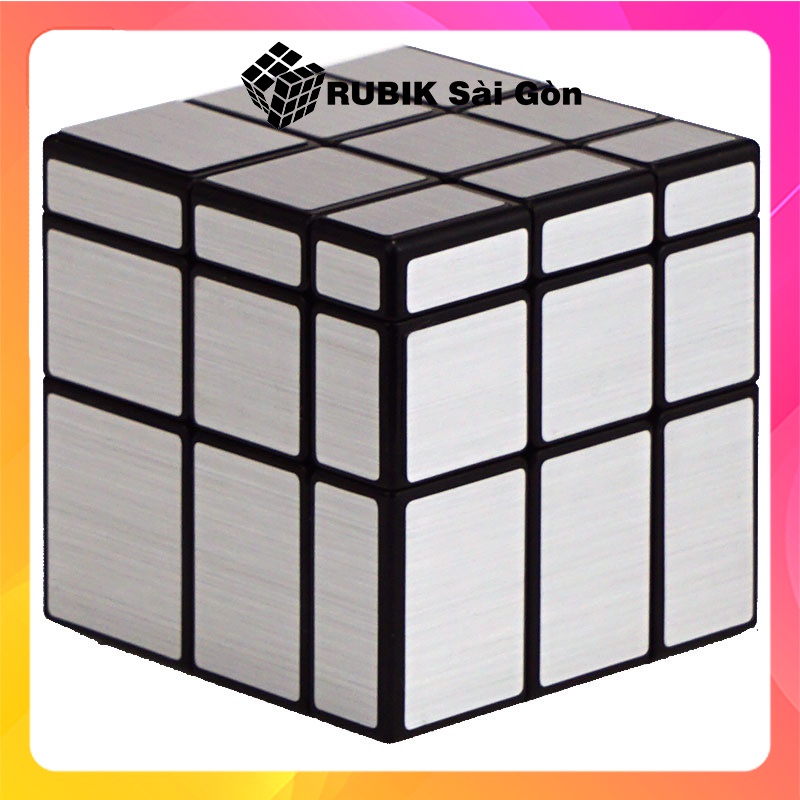 Rubik Gương Mạ Bạc Mirror Silver Rubic Biến Thể MoYu Meilong Kiểu Dáng Đẹp Xoay Trơn Mượt Giá Hợp Lý