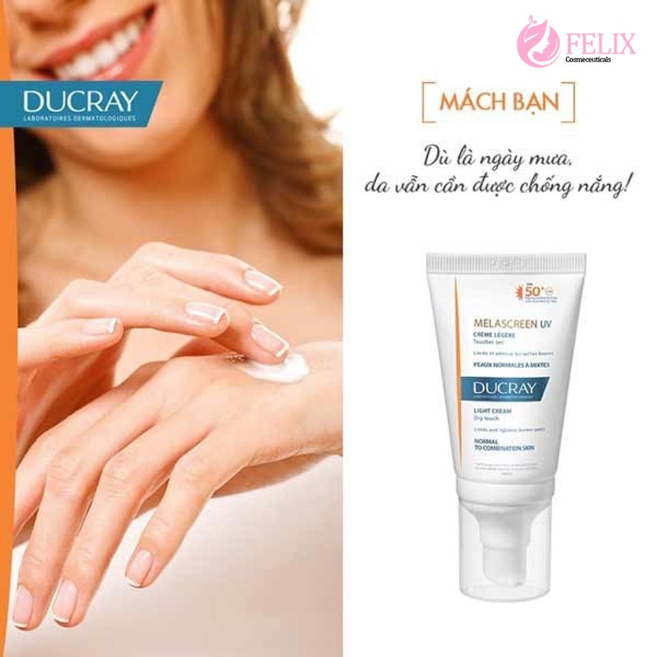 Ducray Melascreen UV Light Cream SPF50 - Kem Chống Nắng Giảm Nám 40ml