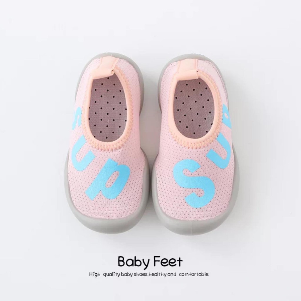 (GB3) Giày bún CAO CẤP in chữ đáng yêu cho bé, nhiều màu, cực hot cho bé trai và bé gái