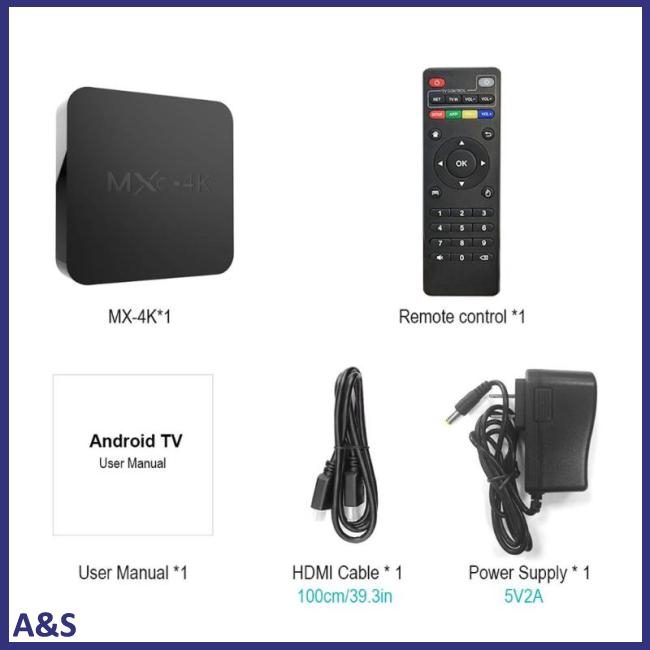 Tv box RK3229 chất lượng cao hỗ trợ MXQ 4K Android 7.1 2.4G WIFI DLNA 1G+8G