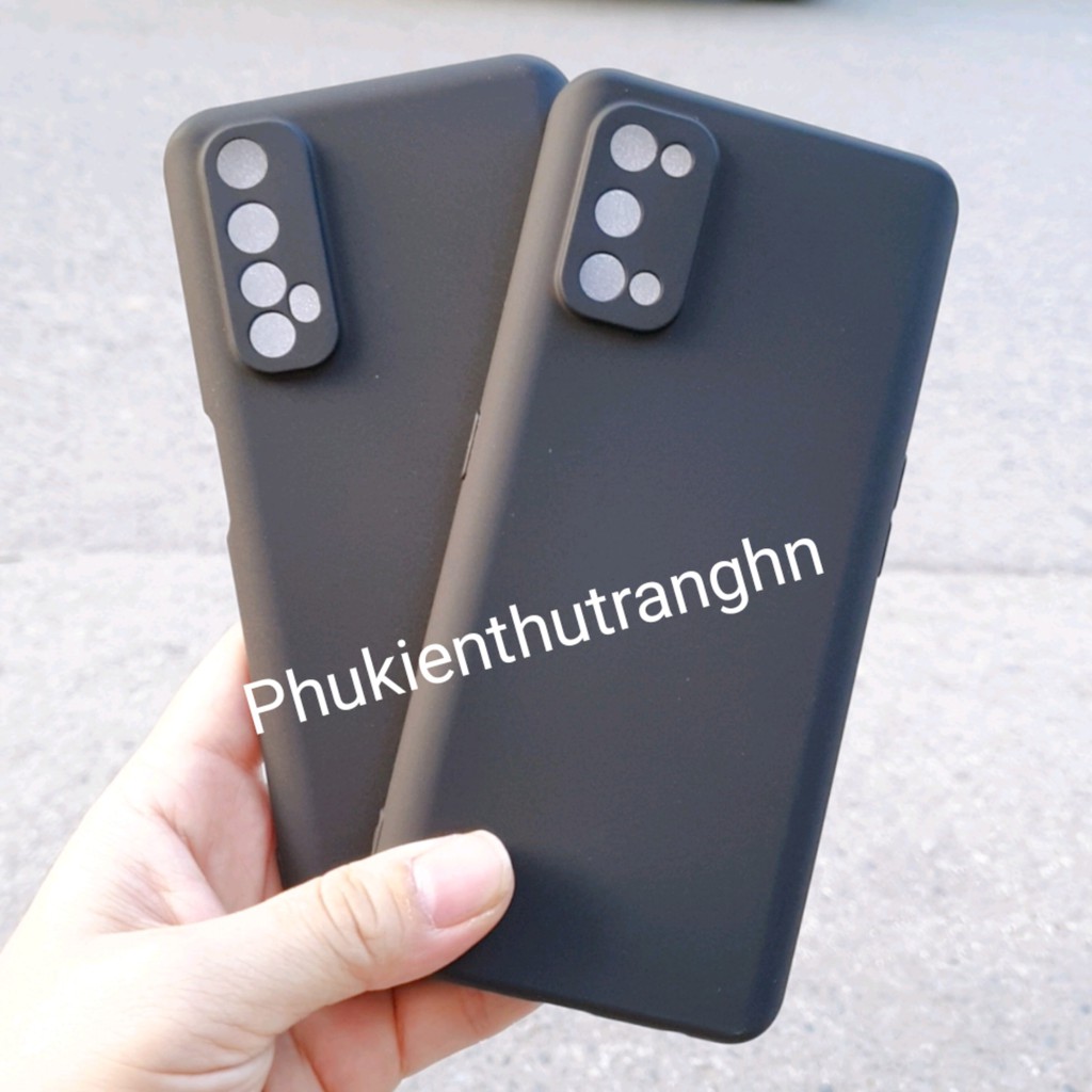 Combo Realme 7/ Realme 7 Pro kính cường lực full màn hình + ốp silicon dẻo đen có gờ bảo vệ camera