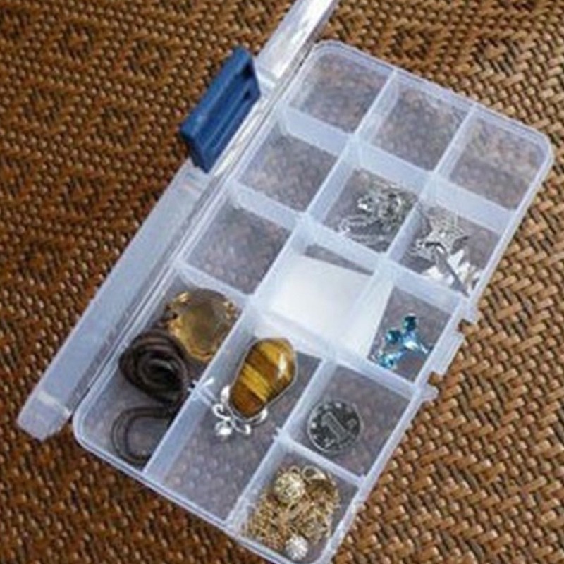 Hộp đựng trang sức trong suốt nhiều ngăn tiện lợi đa năng