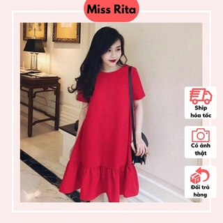 Đầm bầu mùa hè dáng suông đuôi cá cách điệu thiết kế bởi Đầm Bầu Nhung Huấn