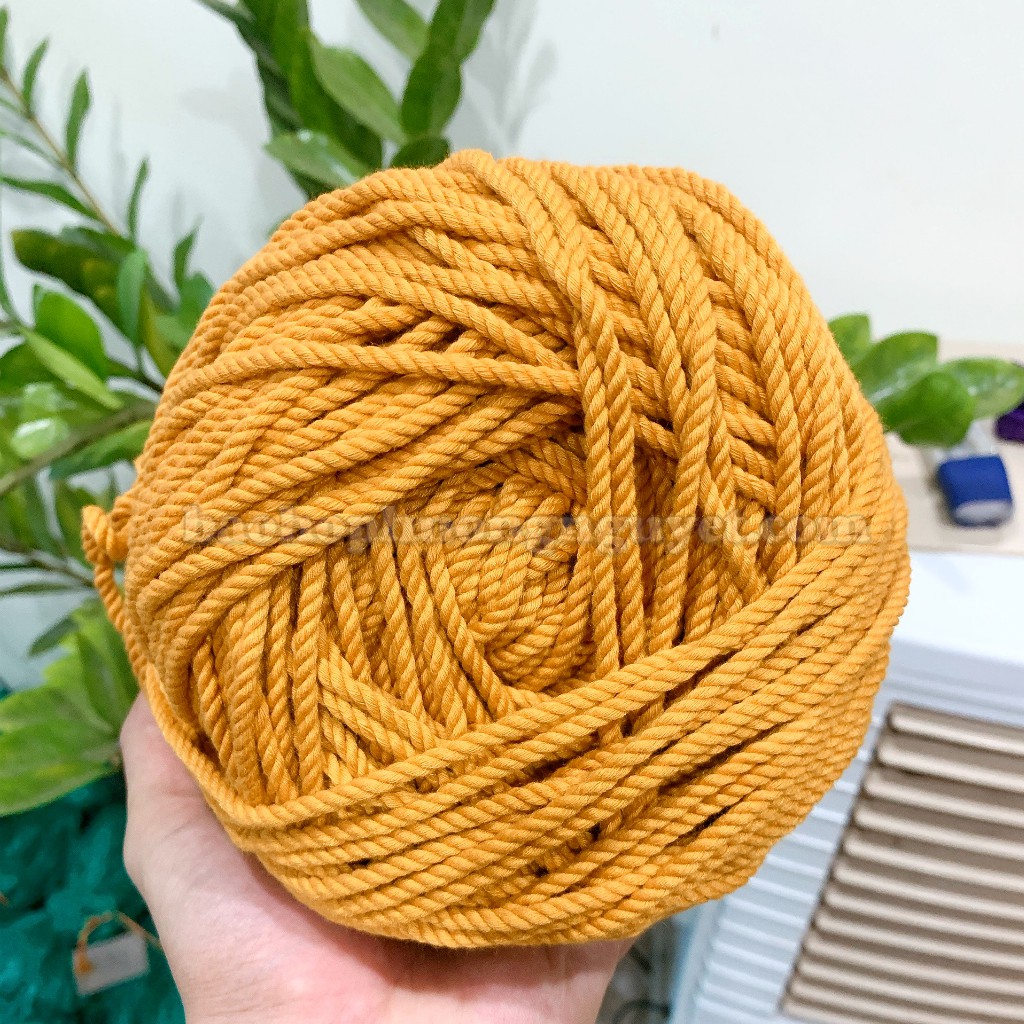 [Ảnh tự chụp] dây thừng se macrame cotton nhiều màu sắc