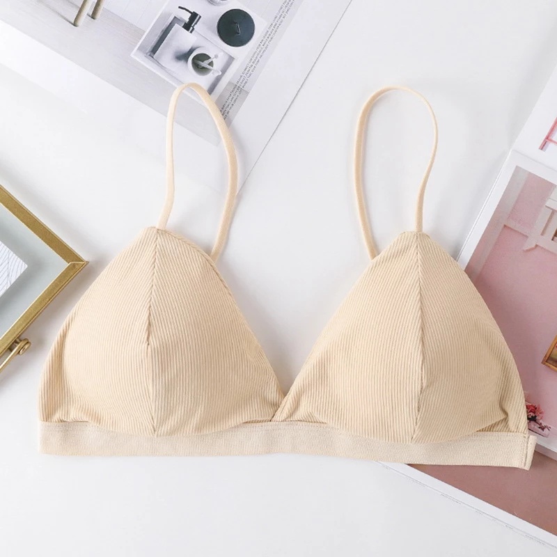 Áo ngực dây bản mỏng không gọng hở lưng thời trang Pháp quyến rũ