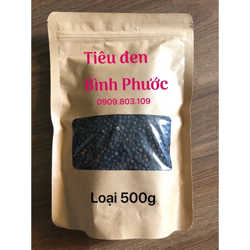 Tiêu sọ đen Bình Phước Túi Zip 500g
