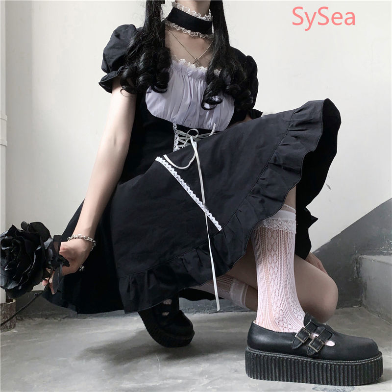 Đầm tay ngắn phong cách lolita đáng yêu thời trang cho nữ