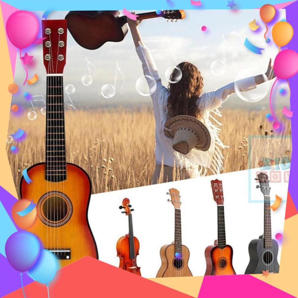 [hàng siêu hot] Freesship_ Đàn ukulele mini, đàn guitar mini cho bé tặng kèm vỏ đựng