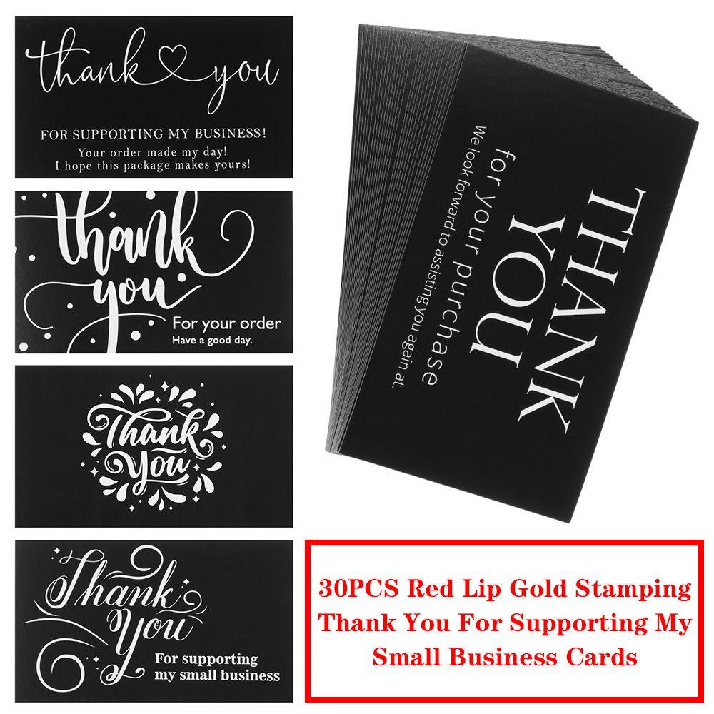 Set 30 Tấm Thẻ Trang Trí Sổ Tay In Chữ Thank You