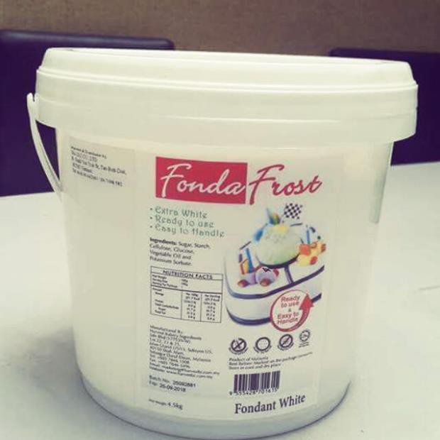 (Sg )Kẹo mềm Fancy Fondant trắng size 4.5kg tạo hình trang trí bánh