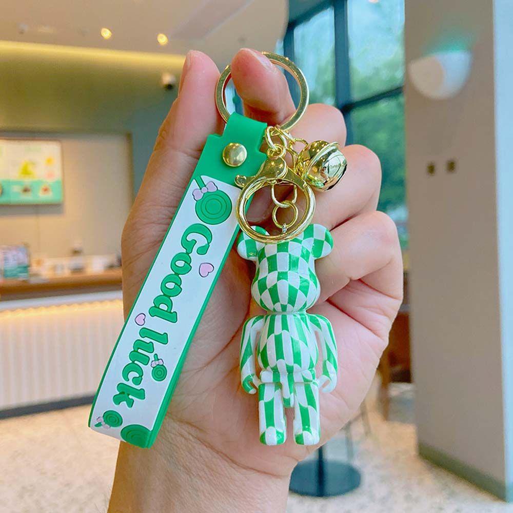 Móc Chìa Khóa Hình Gấu Bằng Acrylic Và Kim Loại Dễ Thương
