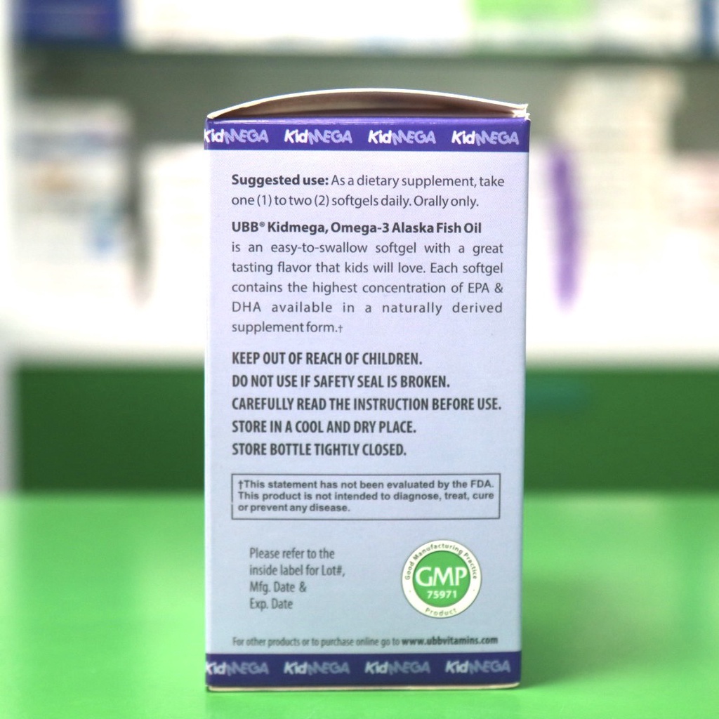 (Có bill) Kidmega UBB - Hỗ trợ bổ sung vitamin và khoáng chất giúp trẻ phát triển trí não