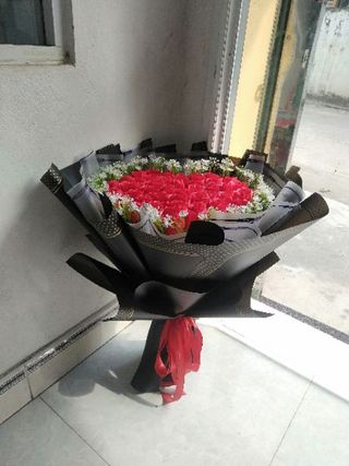 Bó  hoa sáp  hình trái tim