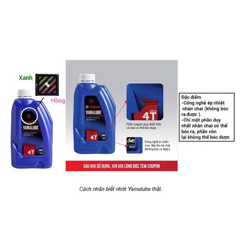 Nhớt yamaha chính hãng , dầu nhớt xe số cao cấp , nhớt exciter