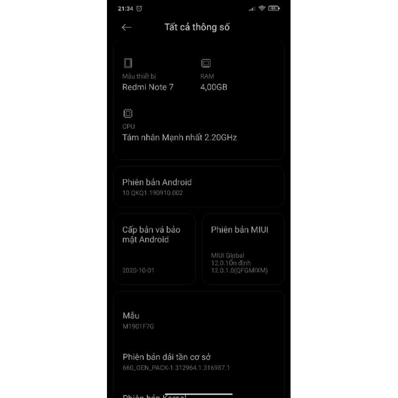 Xiaomi Redmi Note 7 bản 4/64