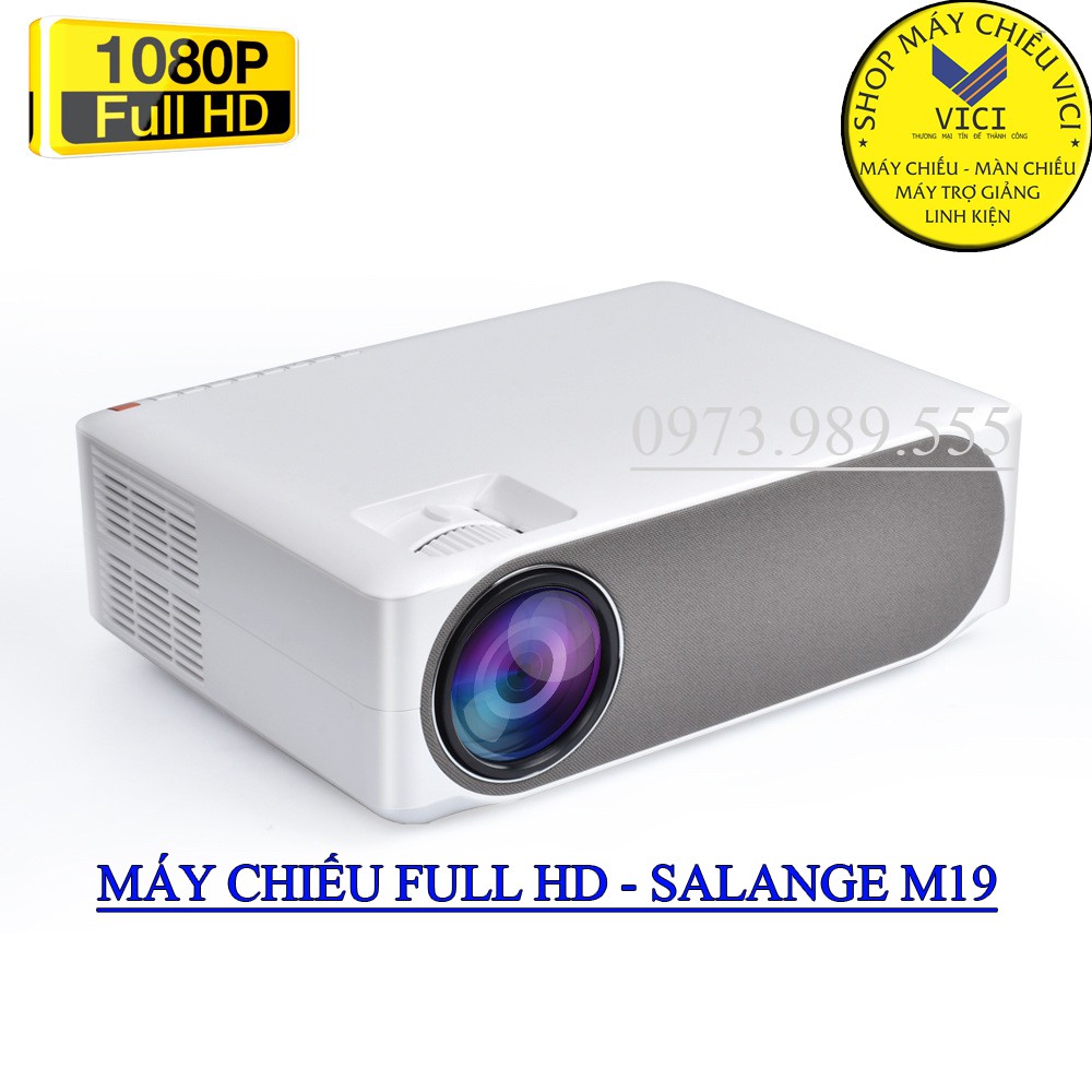 MÁY CHIẾU FULL HD Salange M19. Hình Ảnh Sắc Nét, máy chiếu phim đạt chuẩn 1080p, Bản Thường