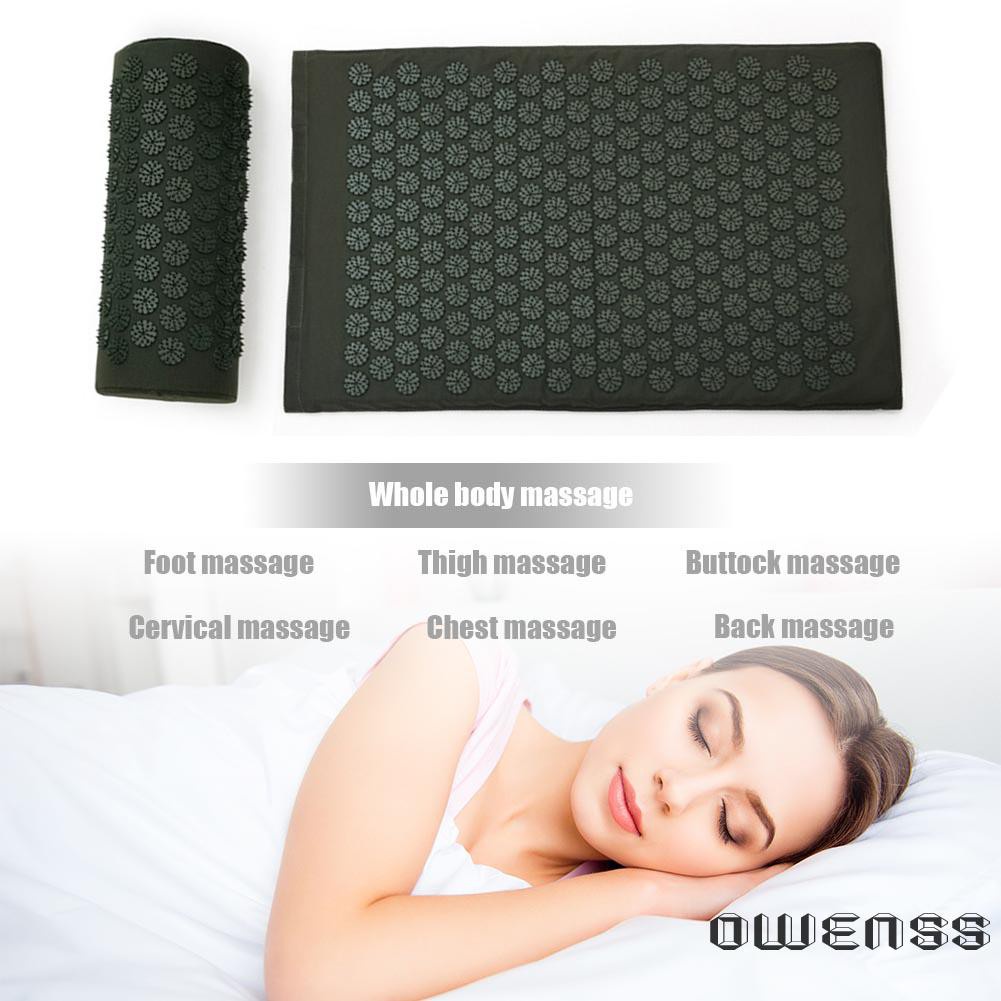 Acupuncture Massage Pillow Yoga Pad Acupoint Spike Relieve Stress Cushion