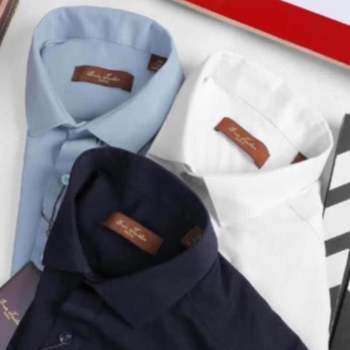 Sơ mi nam Cao Cấp Eric Tailor vải Texture chéo , áo sơ mi công sở co giãn SMET29 - Leo Vatino