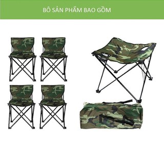 (CÓ SHIP HỎA TỐC) BỘ BÀN GHẾ GẤP GỌN CHO NHỮNG CHUYẾN DÃ NGOẠI, CÂU CÁ, PICNIC MÀU RẰN RI CAO CẤP