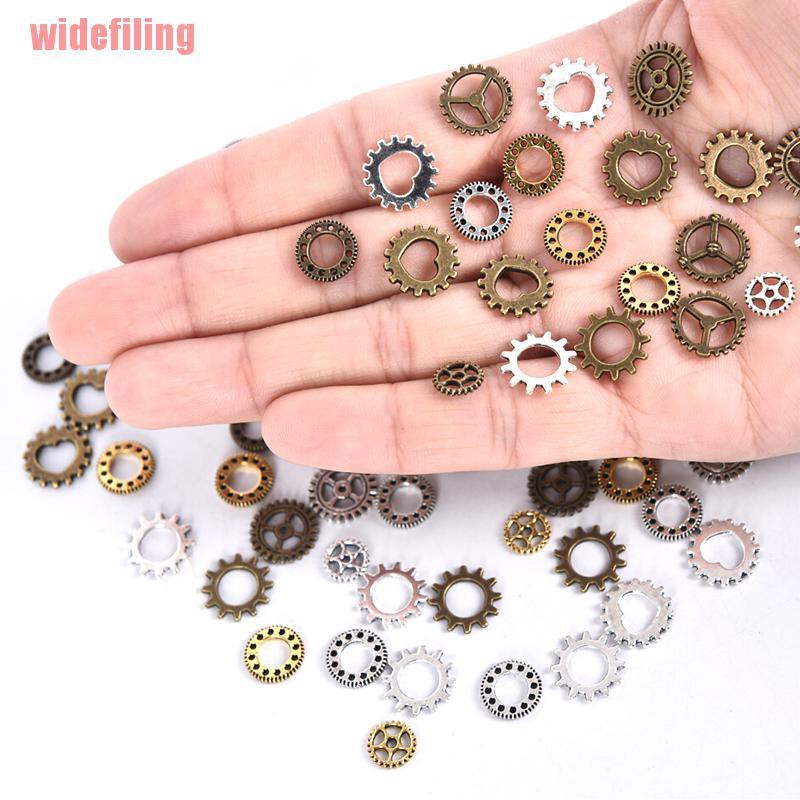 Bộ 100 Mặt Dây Chuyền Hình Bánh Răng Cổ Điển