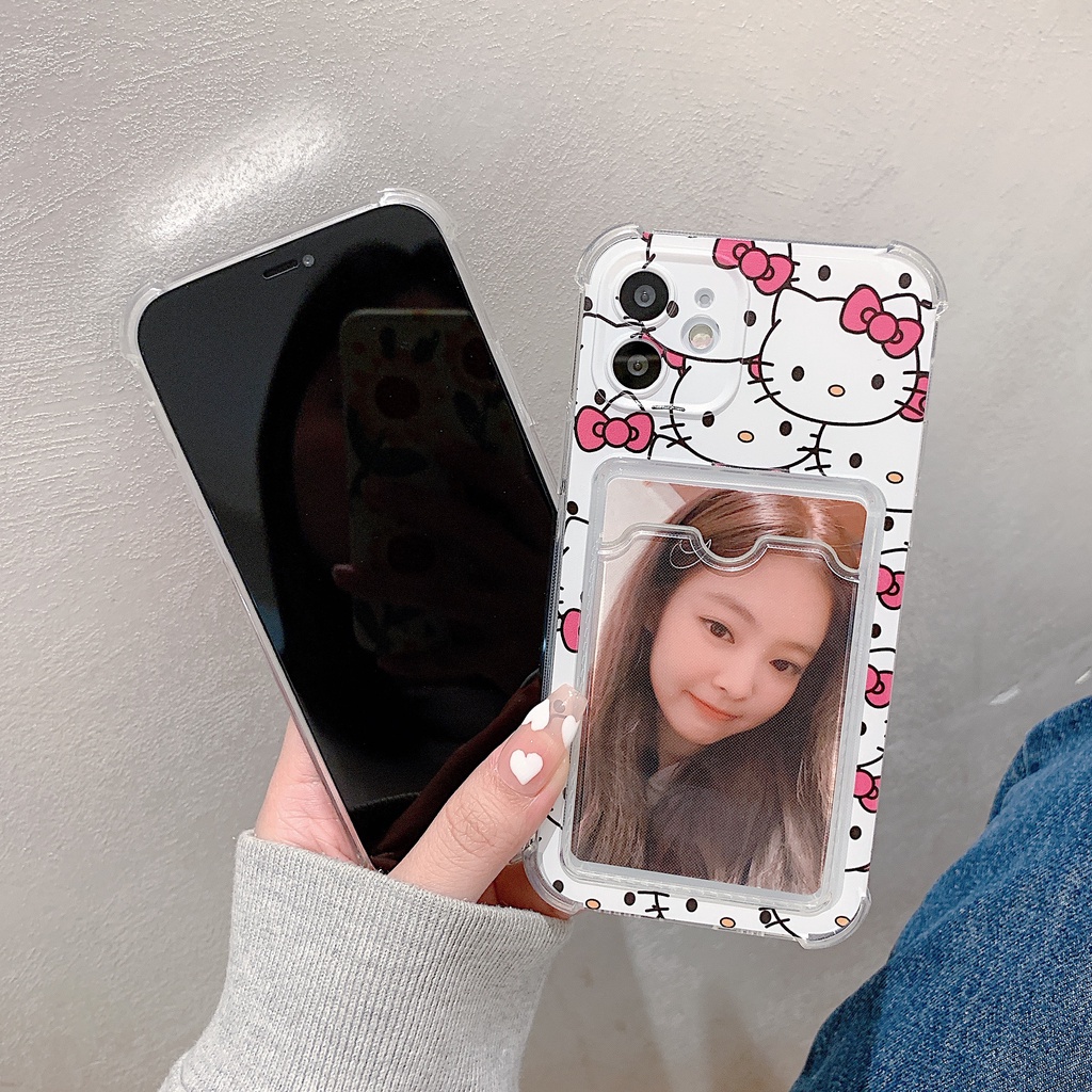 Ốp Điện Thoại Họa Tiết Hello Kitty Cho iPhone 14 / 13 / 12 / 11 / X / 8 / 7P