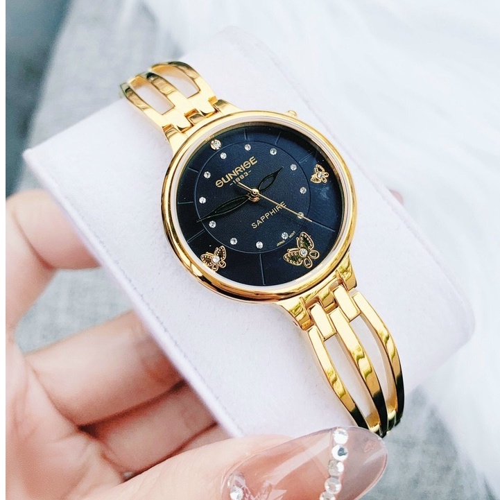 Đồng hồ nữ SUNRISE 9012 full hộp chính hãng, kính Sapphire chống xước, chống nước