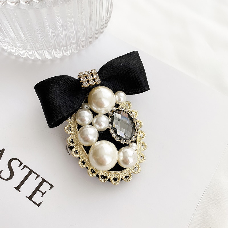 Trâm Cài Áo Hình Hoa Trà Đính Ngọc Trai Sang Trọng