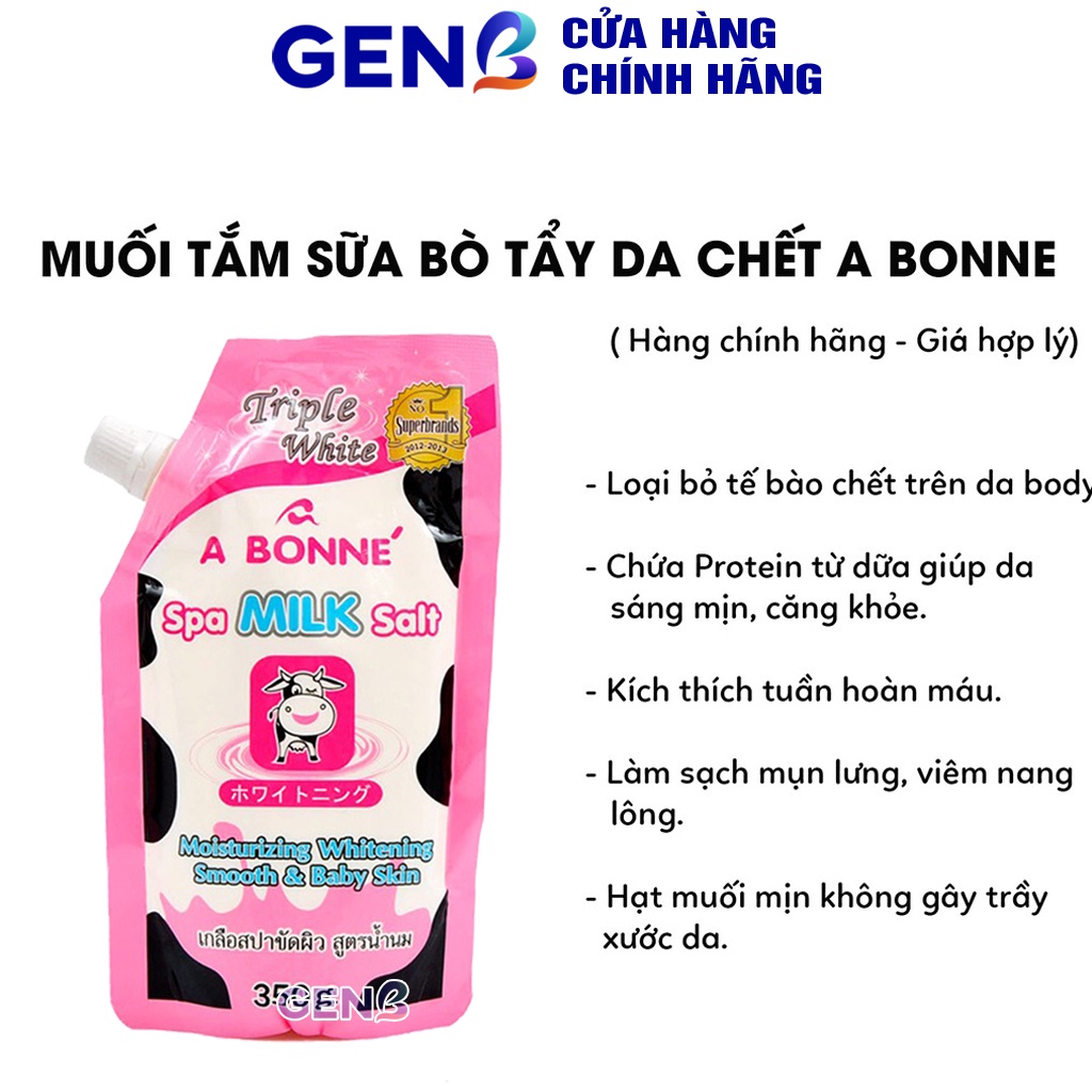 Tẩy Da Chết Body Cocoon, Quế Hồi Nga, Muối Tắm Sữa Bò Abonne, Dove CHÍNH HÃNG - Tẩy Tế Bào Chết Body &amp; Da Mặt Abone GENB