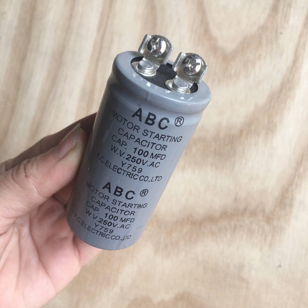 Tụ đề 100 MFD, 200 MFD 250V, Capa phóng dùng trong tủ mát tủ đông, tụ điều hòa