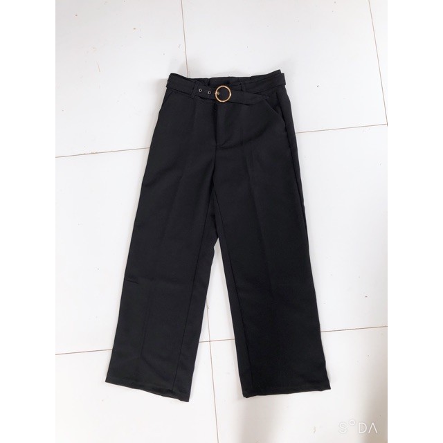 Quần Ống Rộng Khóa 1 cúc kèm đai | BigBuy360 - bigbuy360.vn