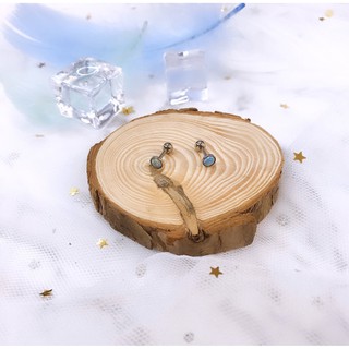 KHUYÊN XO TAI ĐÁ OPAL CAO CẤP / THÉP Y TẾ