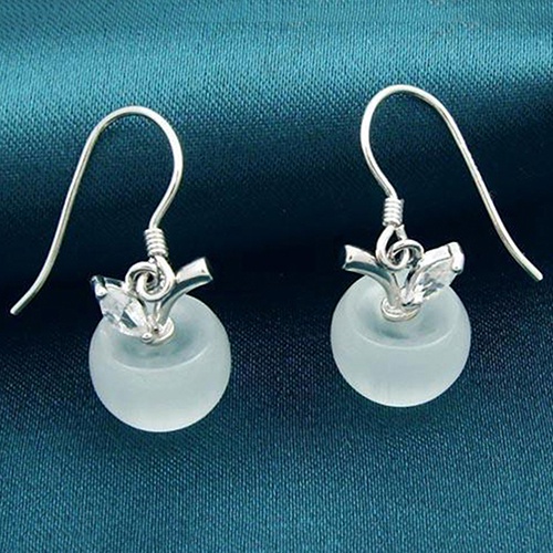 Bông tai mạ bạc 925 đính đá sang trọng