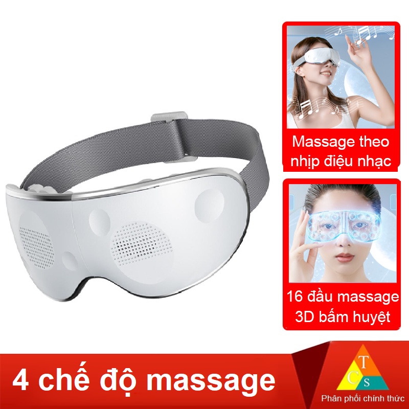 Máy massage bấm huyệt mắt Xiaomi Jeeback E9 , 4 chế độ, 16 đầu massage 3D