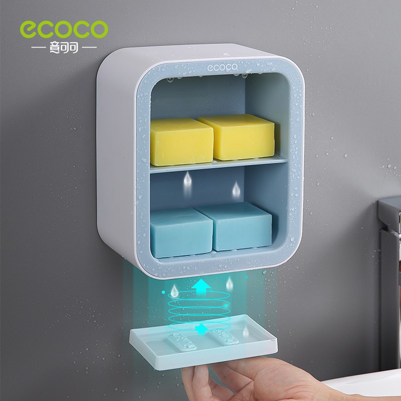 Kệ để xà phòng, kệ để đồ nhà tắm 2 tầng Ecoco E1912