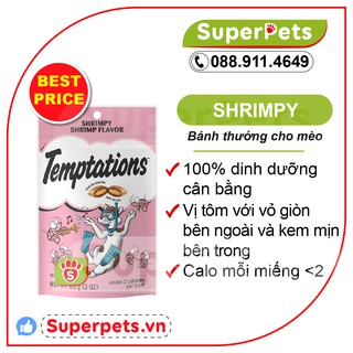 Bánh thưởng Cho Mèo Temptation Vị Tôm Hấp Temptations Shrimpy Shrimp Flavor Cat thumbnail