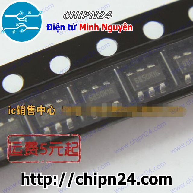 [3 CON] IC CR6850 SOT23-6 (SMD Dán) (CR6850S 6850 6850N27)