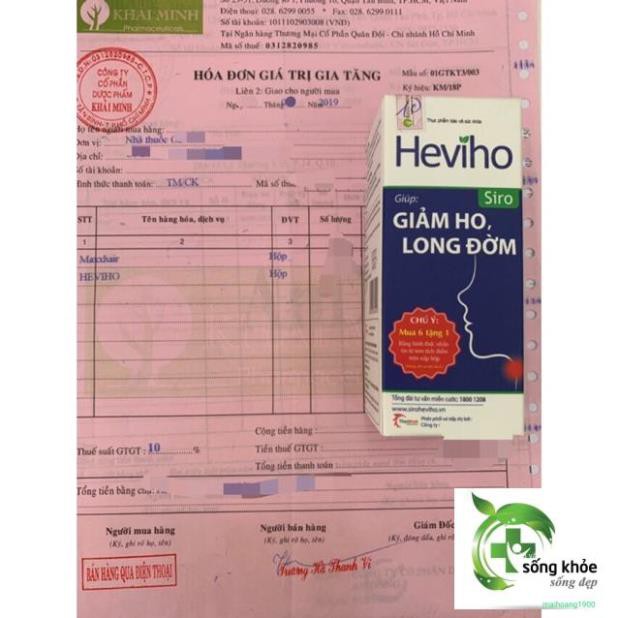 Heviho- giảm ho, long đờm hiệu quả cho bé và người lớn,giúp giảm đau rát họng do viêm đường hô hấp trên