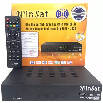 Đầu thu vinasat HD02 xài chảo - Đầu thu kỷ thuật số chảo vệ tinh vinasat2